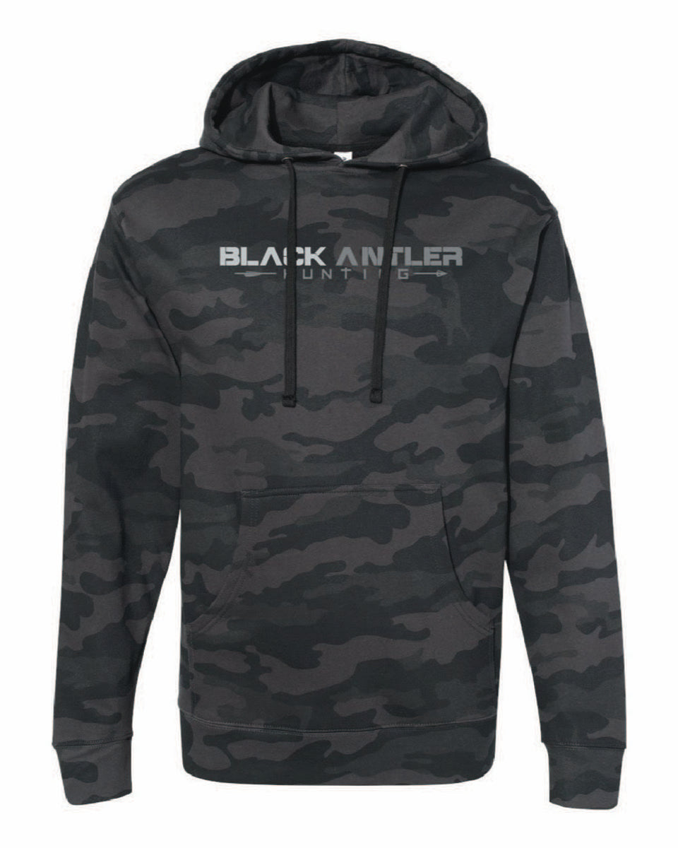 OG Black Antler Hoodie- Heavy weight
