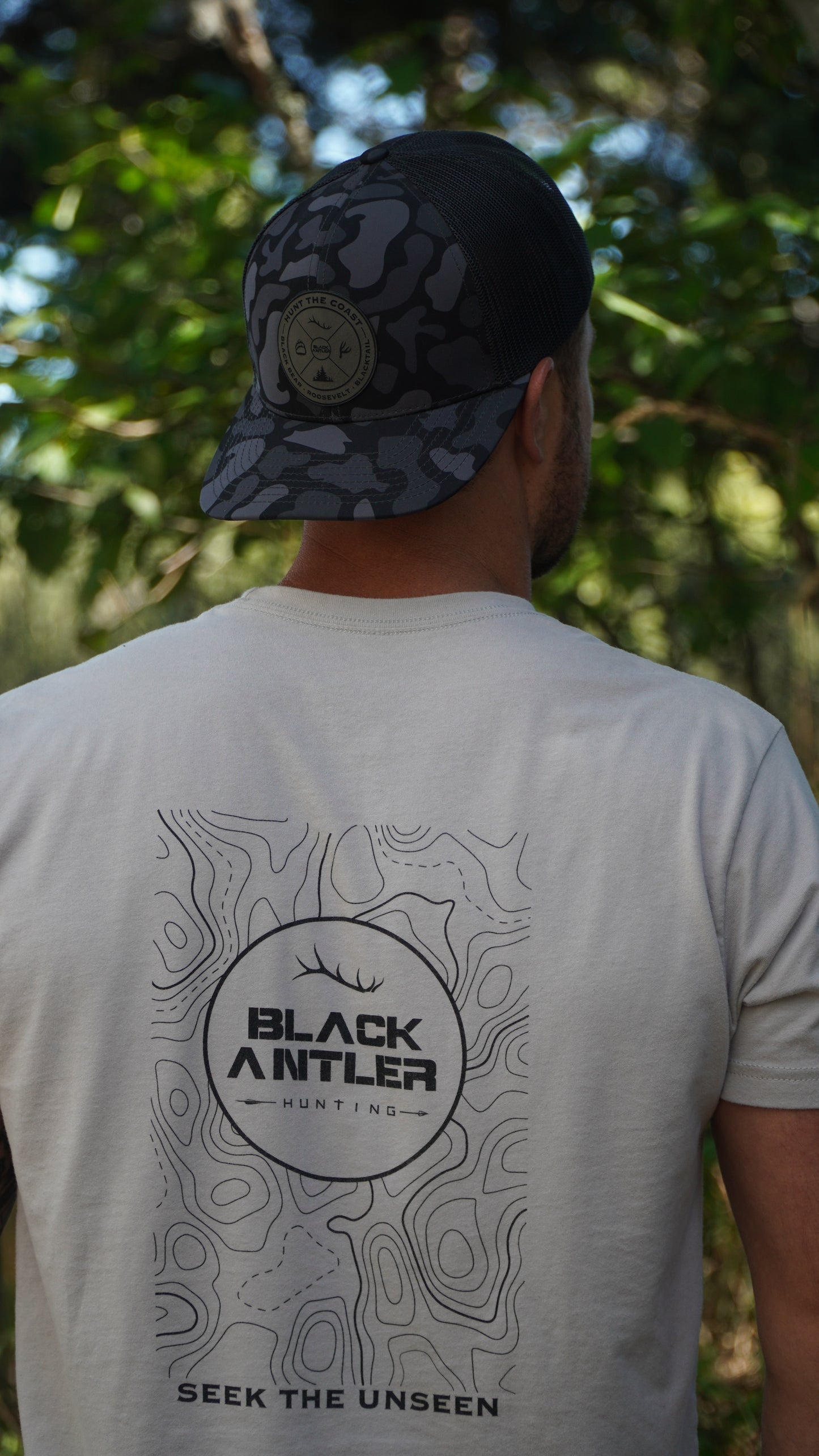 Hunt The Coast- Blackout Camo Hat