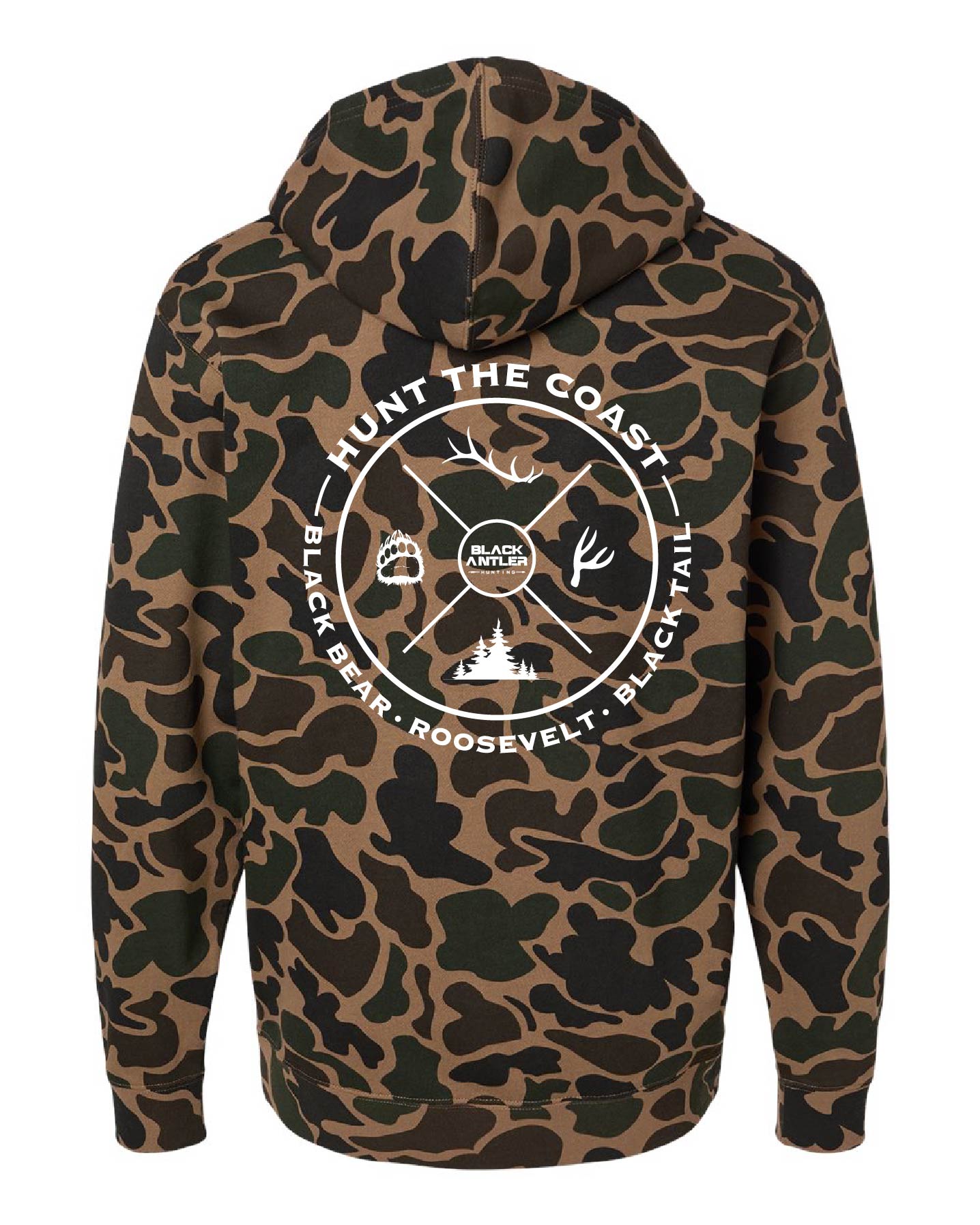 Hunt The Coast Hoodie- Duck Camo