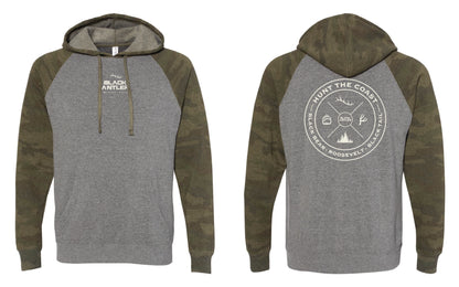 Hunt The Coast Hoodie- Gray/Camo