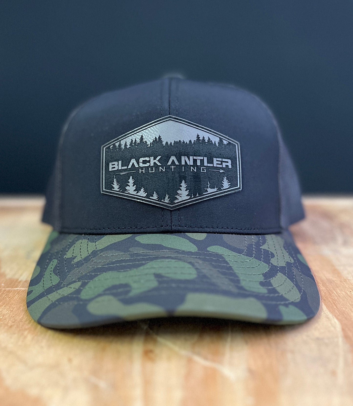 Black Woodland Duck Camo Hat